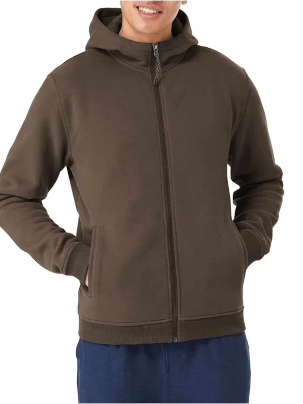 KIRKLAND SIGNATURE - Men's Full Zip Fleece Hoodie Sweater